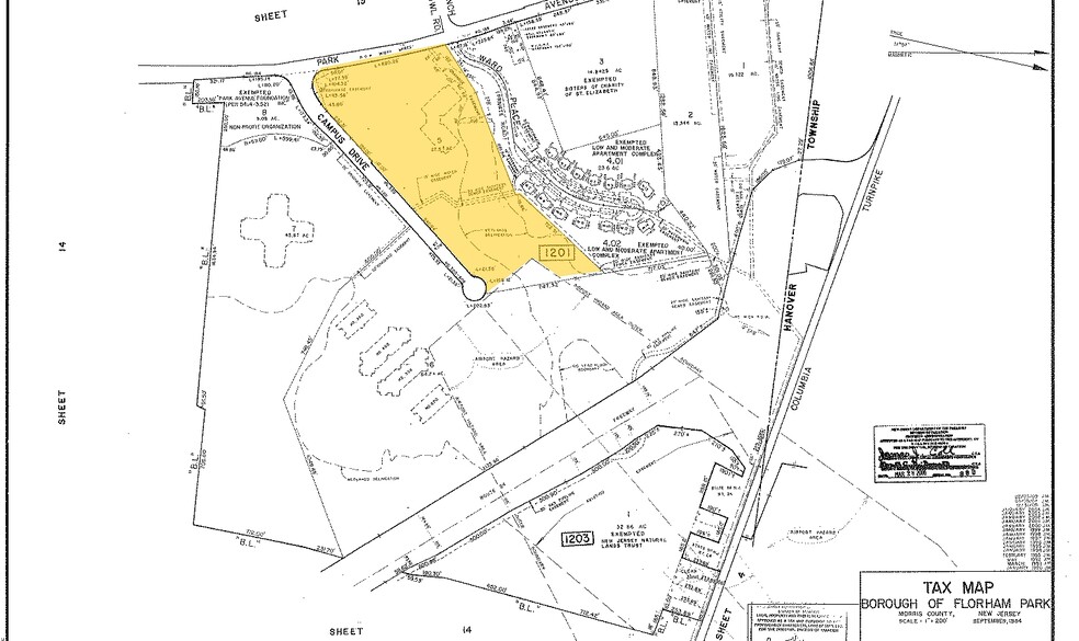 200 Campus Dr, Florham Park, NJ for sale - Plat Map - Image 1 of 1