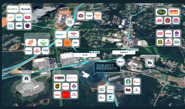 170 Martin Luther King Jr Blvd, Monroe, GA - aerial  map view