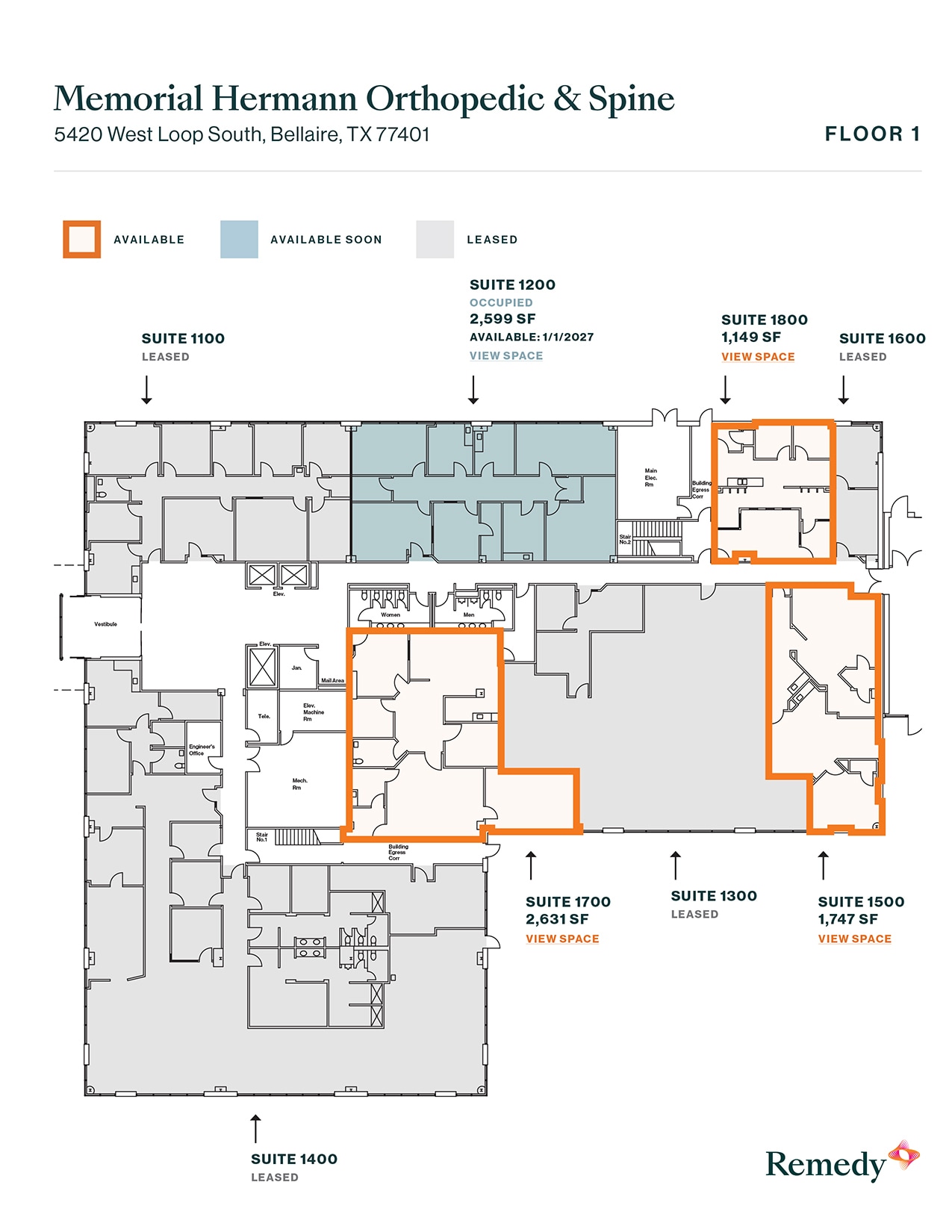 5420 West Loop S, Bellaire, TX for lease Floor Plan- Image 1 of 1