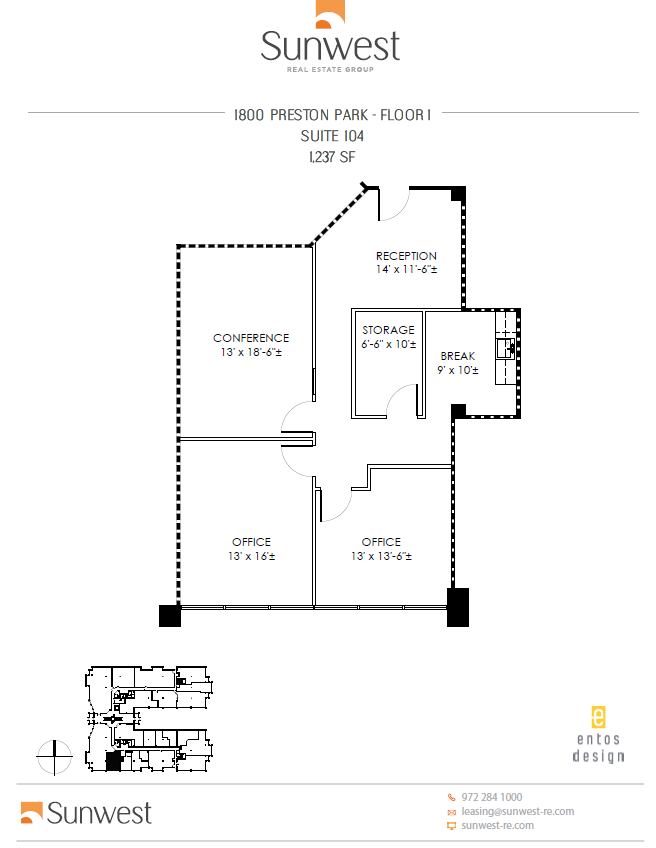 1800 Preston Park Blvd, Plano, TX for lease Floor Plan- Image 1 of 1