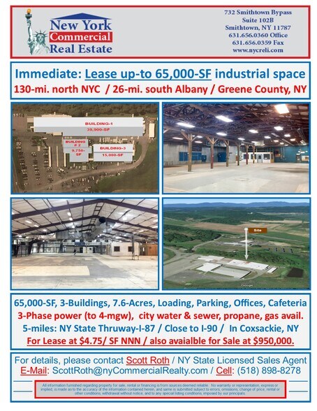 2 Flint Mine Rd, Coxsackie, NY for sale - Building Photo - Image 1 of 1