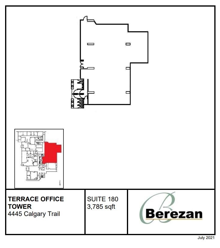 4445 Calgary Trl, Edmonton, AB for lease Floor Plan- Image 1 of 1