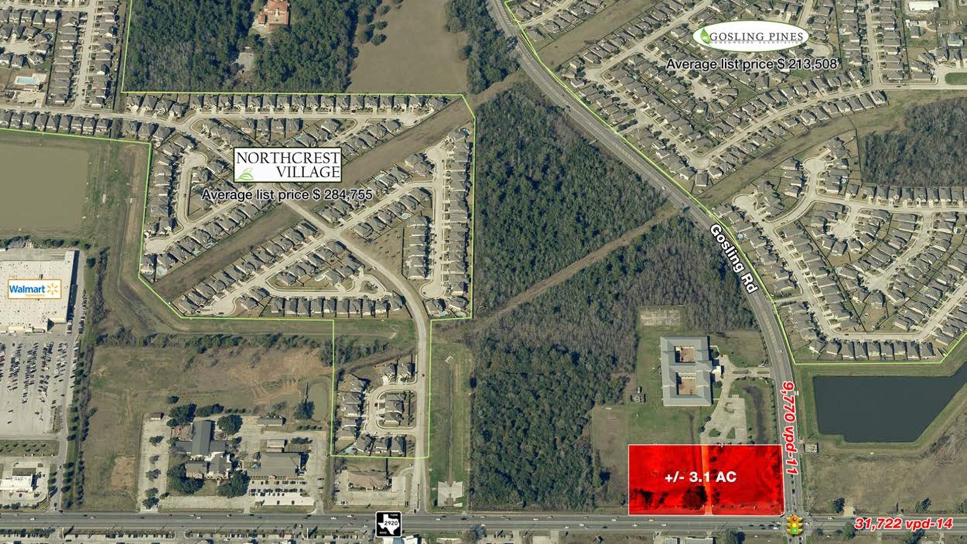 FM 2920 & Gosling Rd, Spring, TX for sale Building Photo- Image 1 of 1