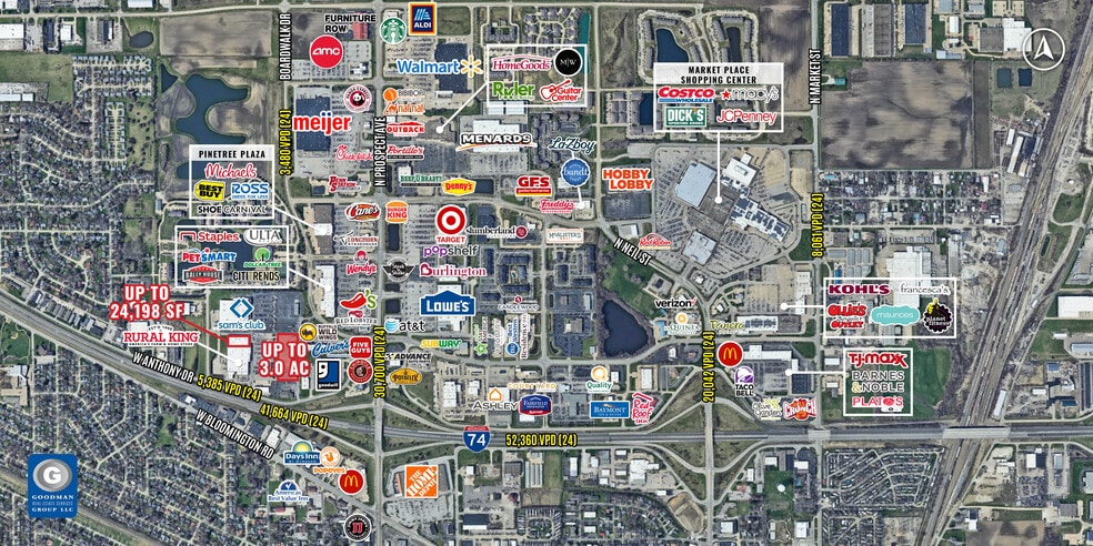 Marketview Dr, Champaign, IL for lease - Aerial - Image 2 of 3