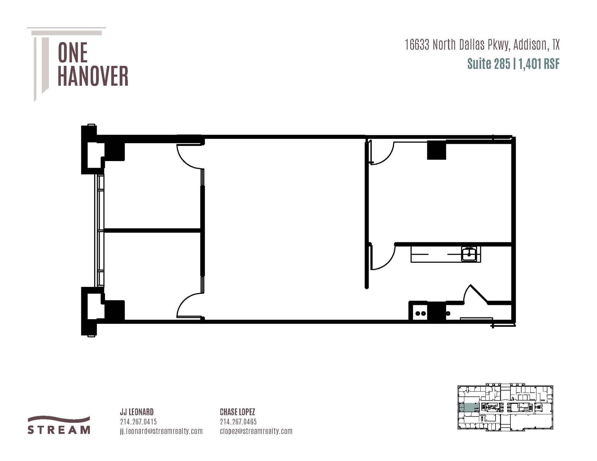 16633 N Dallas Pky, Addison, TX for lease Floor Plan- Image 1 of 1