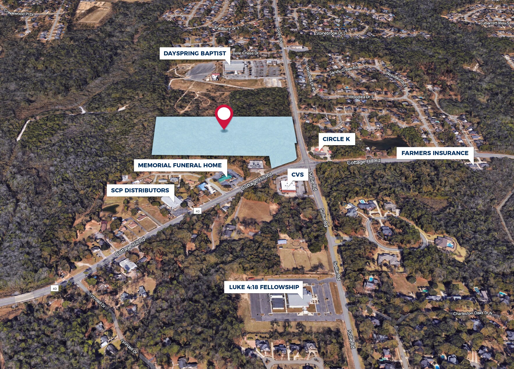 Cottage Hill, Mobile, AL 36695 18+/ Acres NWC Cottage Hill Road