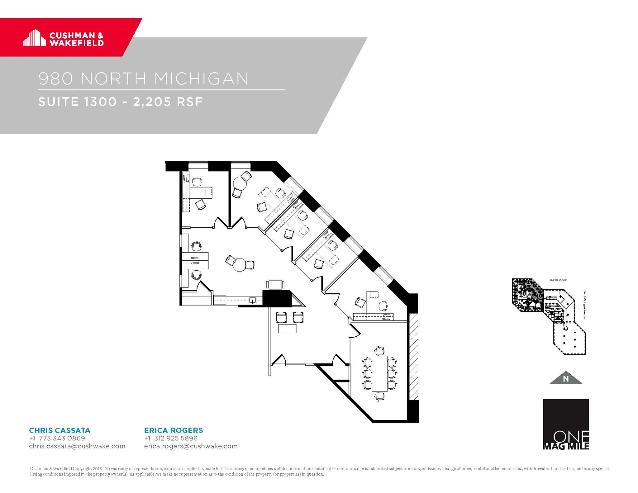 980 N Michigan Ave, Chicago, IL for lease Floor Plan- Image 1 of 1