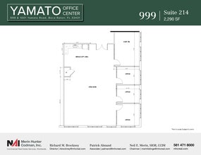 999-1001 W Yamato Rd, Boca Raton, FL for lease Floor Plan- Image 1 of 2