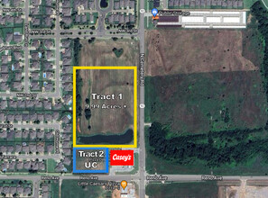 Reno & Cemetery Rd - Tract 1 rd, Yukon, OK - aerial  map view