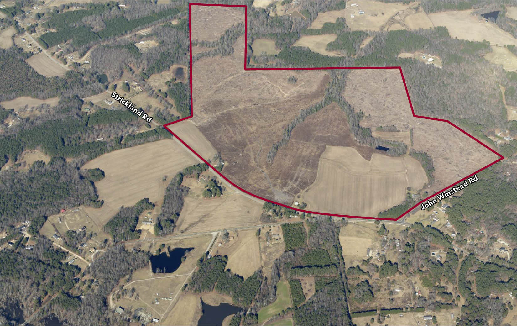 752 John Winstead Rd, Louisburg, NC for sale Aerial- Image 1 of 2