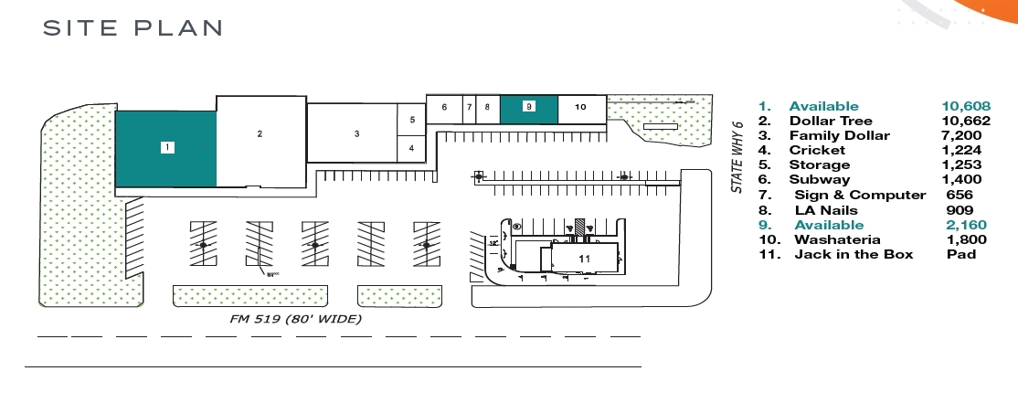 Hwy 6, Hitchcock, TX for lease Site Plan- Image 1 of 1