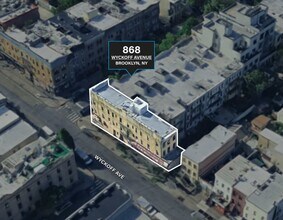 868 Wyckoff Ave, Brooklyn, NY - AERIAL map view