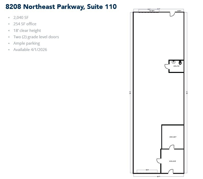 8212 Northeast Pky, North Richland Hills, TX for lease Floor Plan- Image 1 of 1