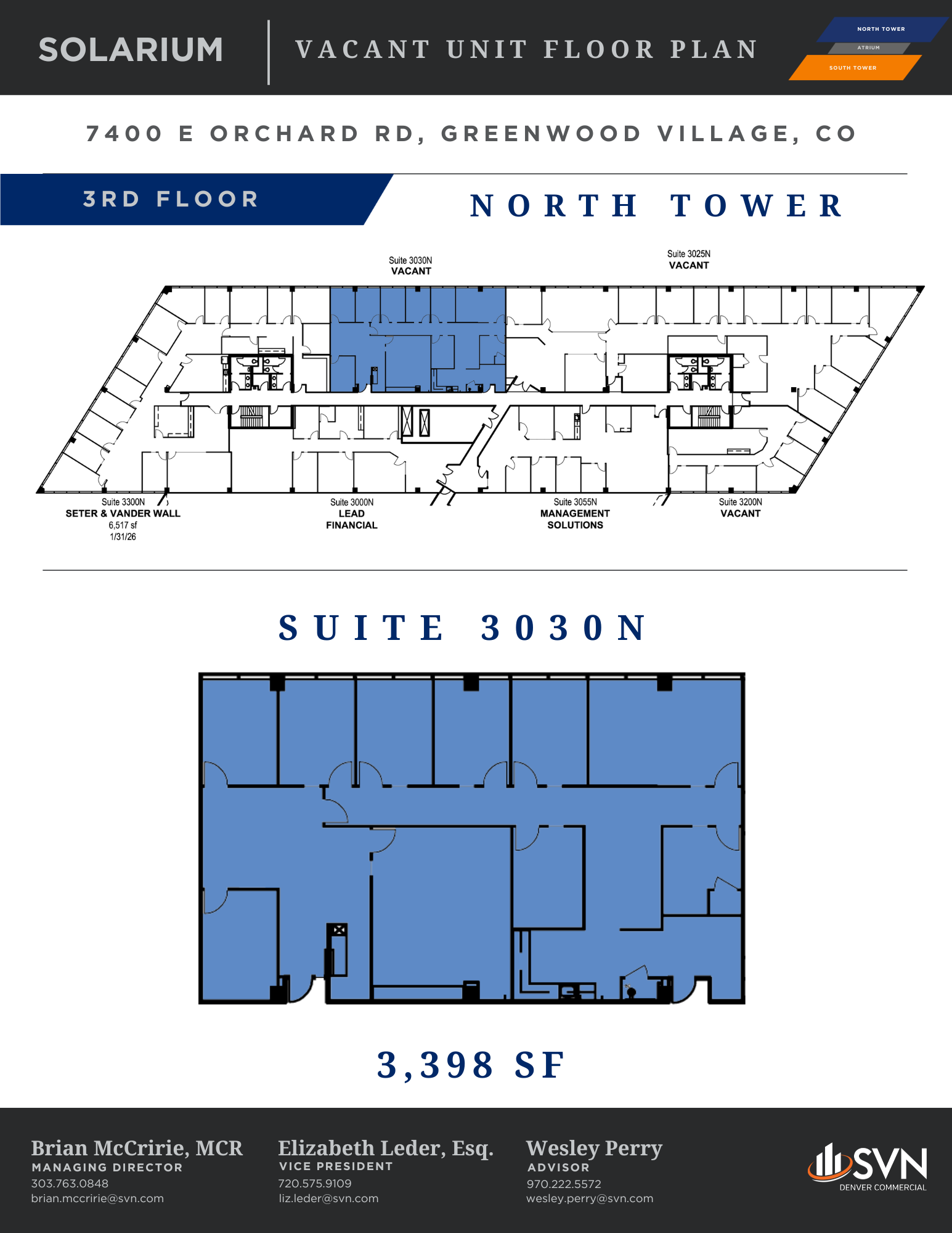 7400 E Orchard Rd, Greenwood Village, CO for lease Floor Plan- Image 1 of 1