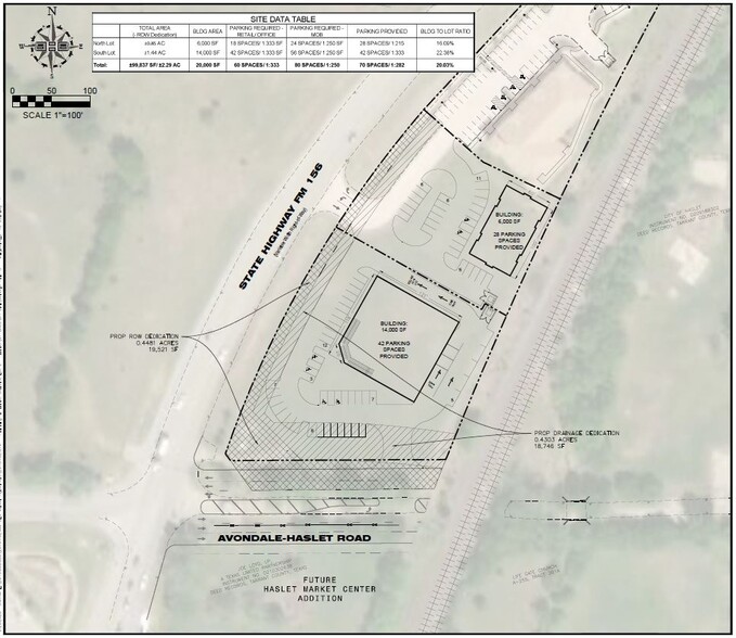 FM 156 & Avondale, Haslet, TX for sale - Site Plan - Image 3 of 6