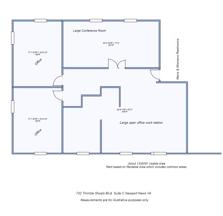 742 Thimble Shoals Blvd, Newport News, VA for lease Floor Plan- Image 1 of 1