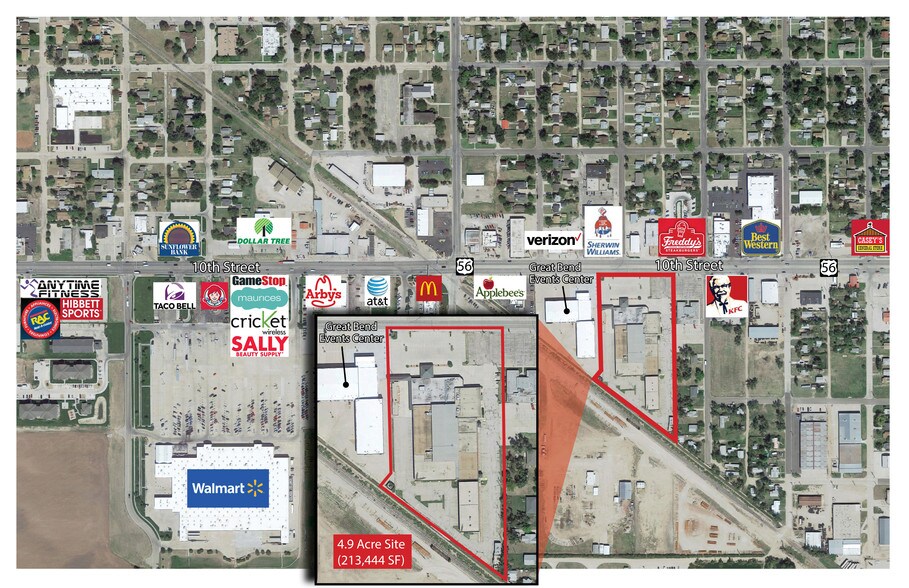 3017 W 10th St, Great Bend, KS for sale - Aerial - Image 1 of 1