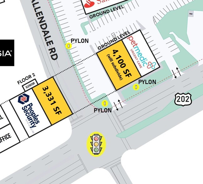 600 W DeKalb Pike, King Of Prussia, PA for lease - Site Plan - Image 2 of 4