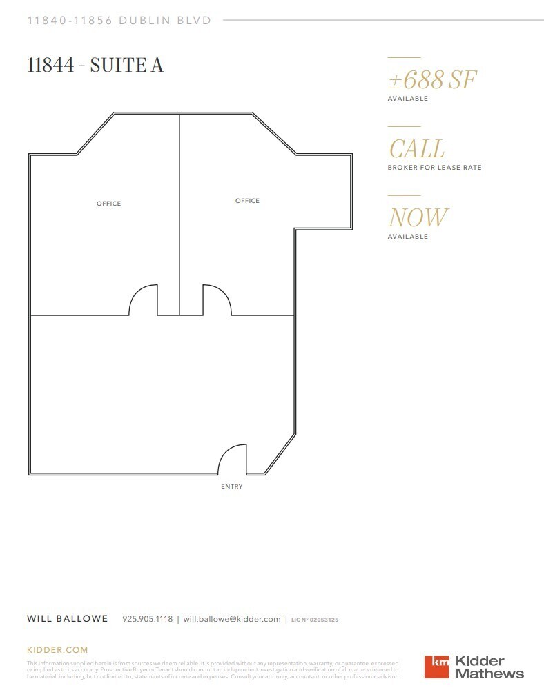 11840-11856 Dublin Blvd, Dublin, CA for lease Floor Plan- Image 1 of 1