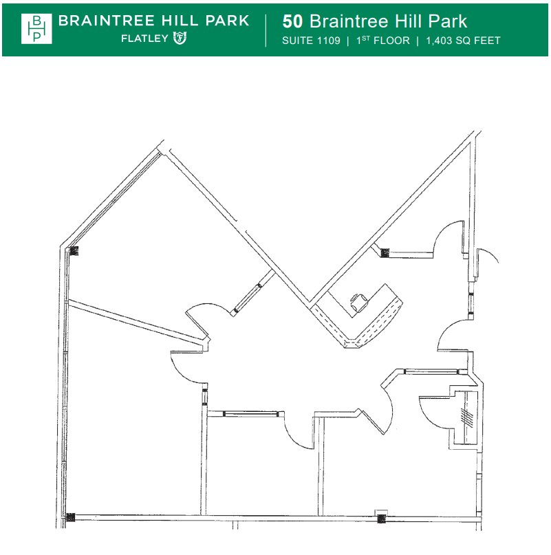 50 Braintree Hill Office Park, Braintree, MA for lease Floor Plan- Image 1 of 1