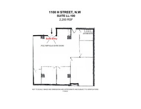 1100 H St NW, Washington, DC for lease Site Plan- Image 1 of 8