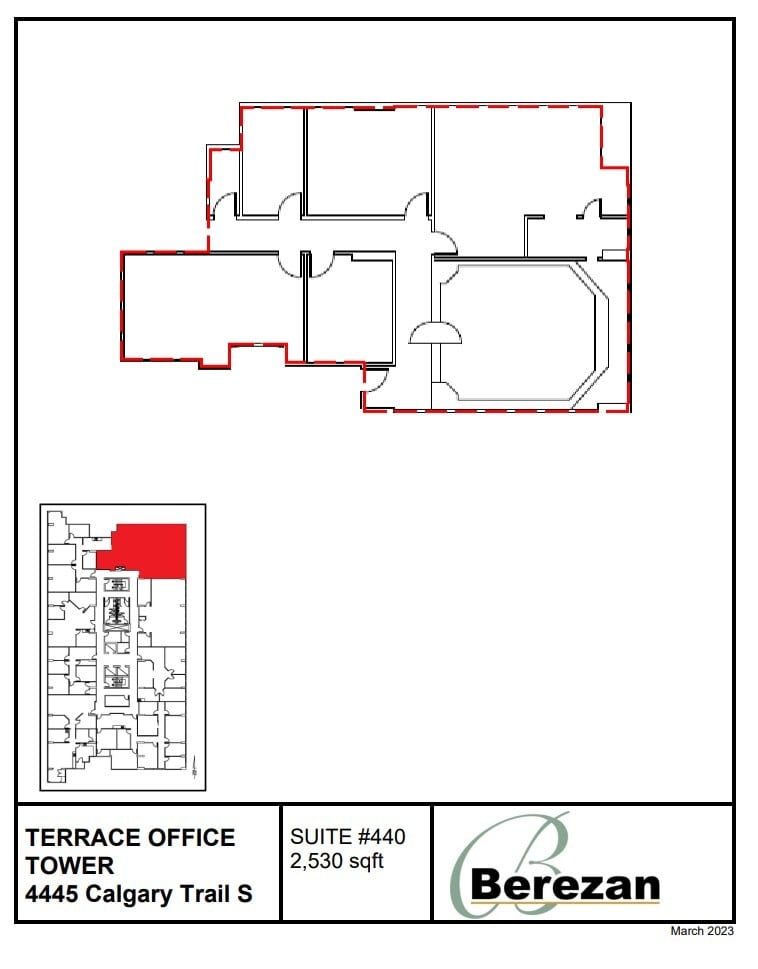 4445 Calgary Trl, Edmonton, AB for lease Floor Plan- Image 1 of 1