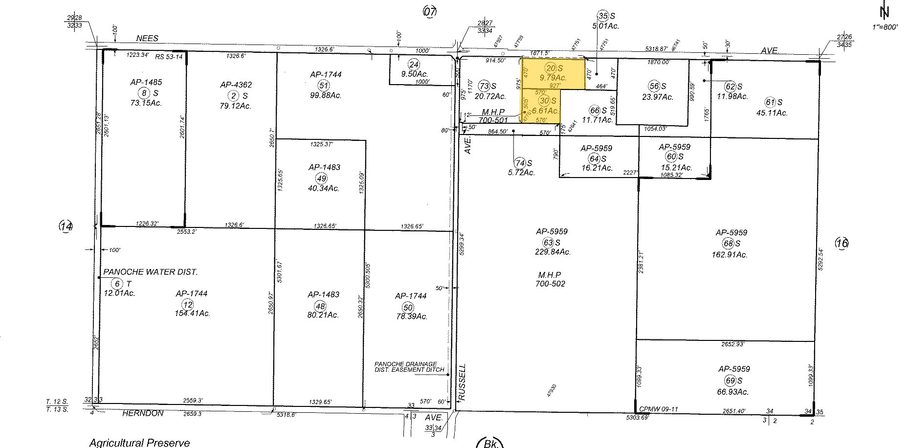 47751 W Nees Ave, Firebaugh, CA for sale Plat Map- Image 1 of 1