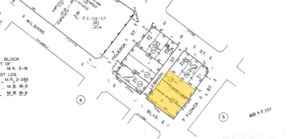 811 Wilshire Blvd, Los Angeles, CA for lease - Plat Map - Image 3 of 27