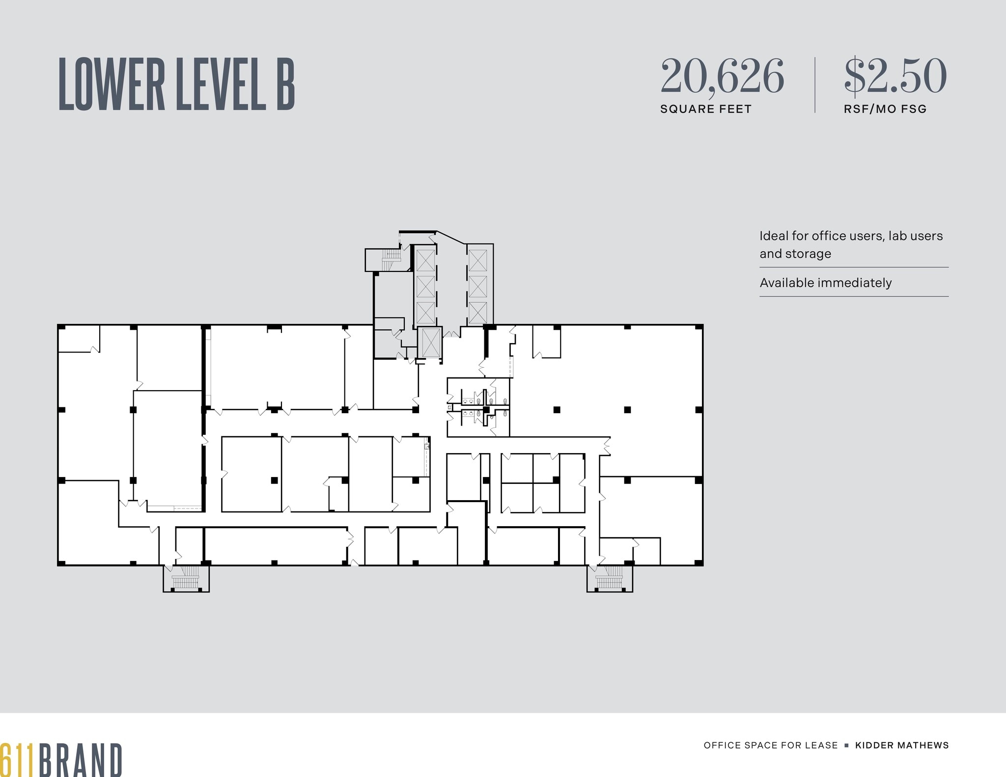 611 N Brand Blvd, Glendale, CA for lease Floor Plan- Image 1 of 1