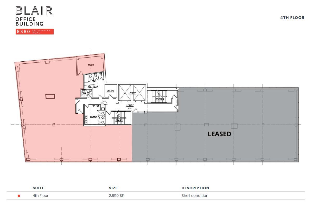 8380 Colesville Rd, Silver Spring, MD for lease Floor Plan- Image 1 of 1