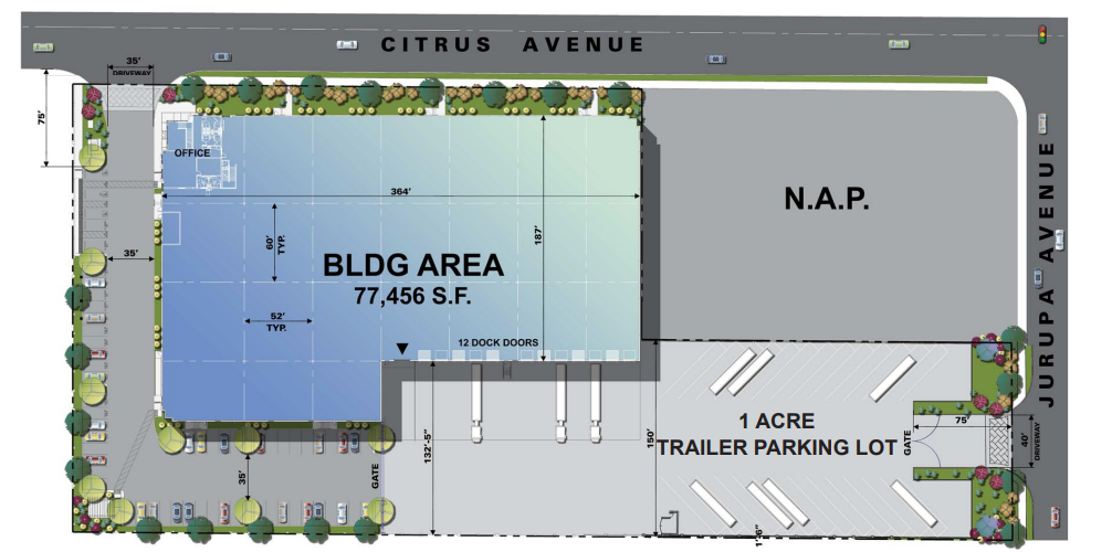 11216 Citrus Ave, Fontana, CA for lease Floor Plan- Image 1 of 1