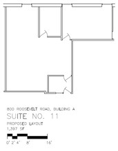 800 Roosevelt Rd, Glen Ellyn, IL for lease Floor Plan- Image 1 of 1