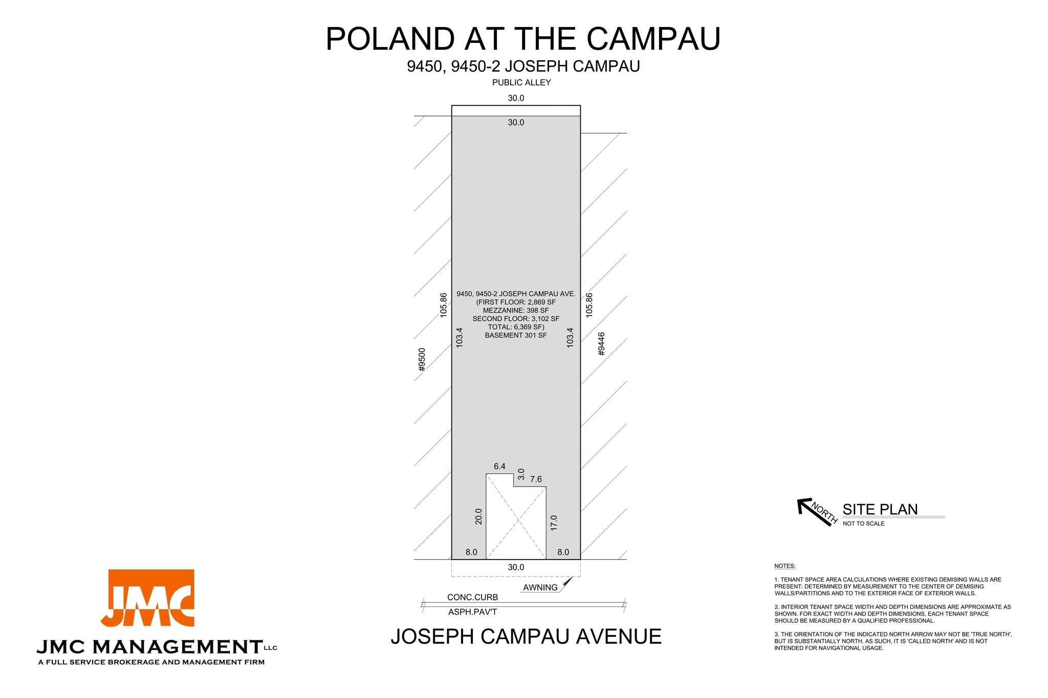 9450 Joseph Campau Ave, Hamtramck, MI for lease Site Plan- Image 1 of 3
