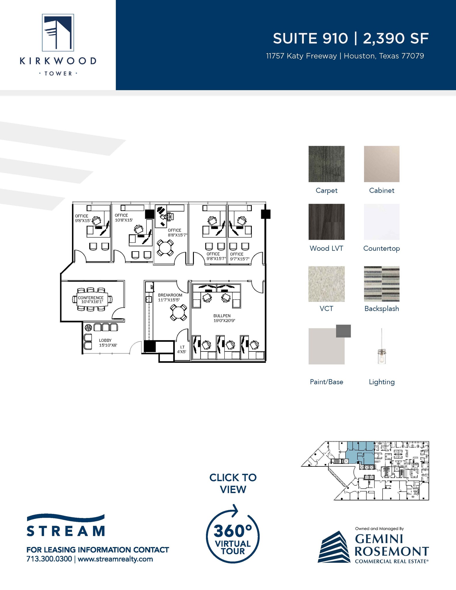 11757 Katy Fwy, Houston, TX for lease Floor Plan- Image 1 of 1