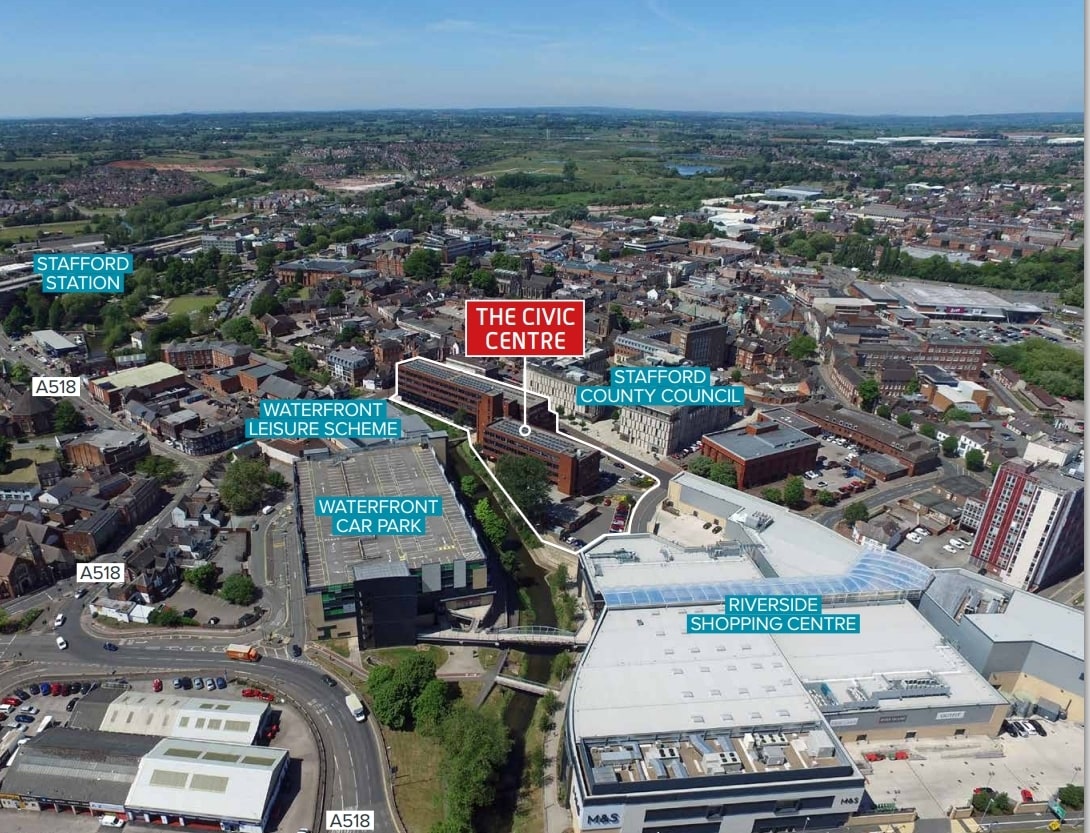 Greengate St, Stafford for sale Aerial- Image 1 of 1