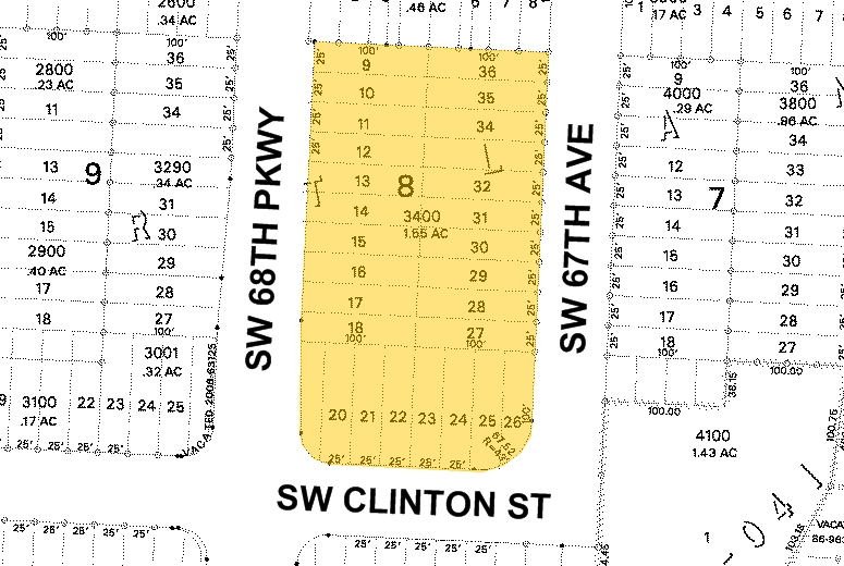11740 SW 68th Pky, Tigard, OR for lease - Plat Map - Image 1 of 1