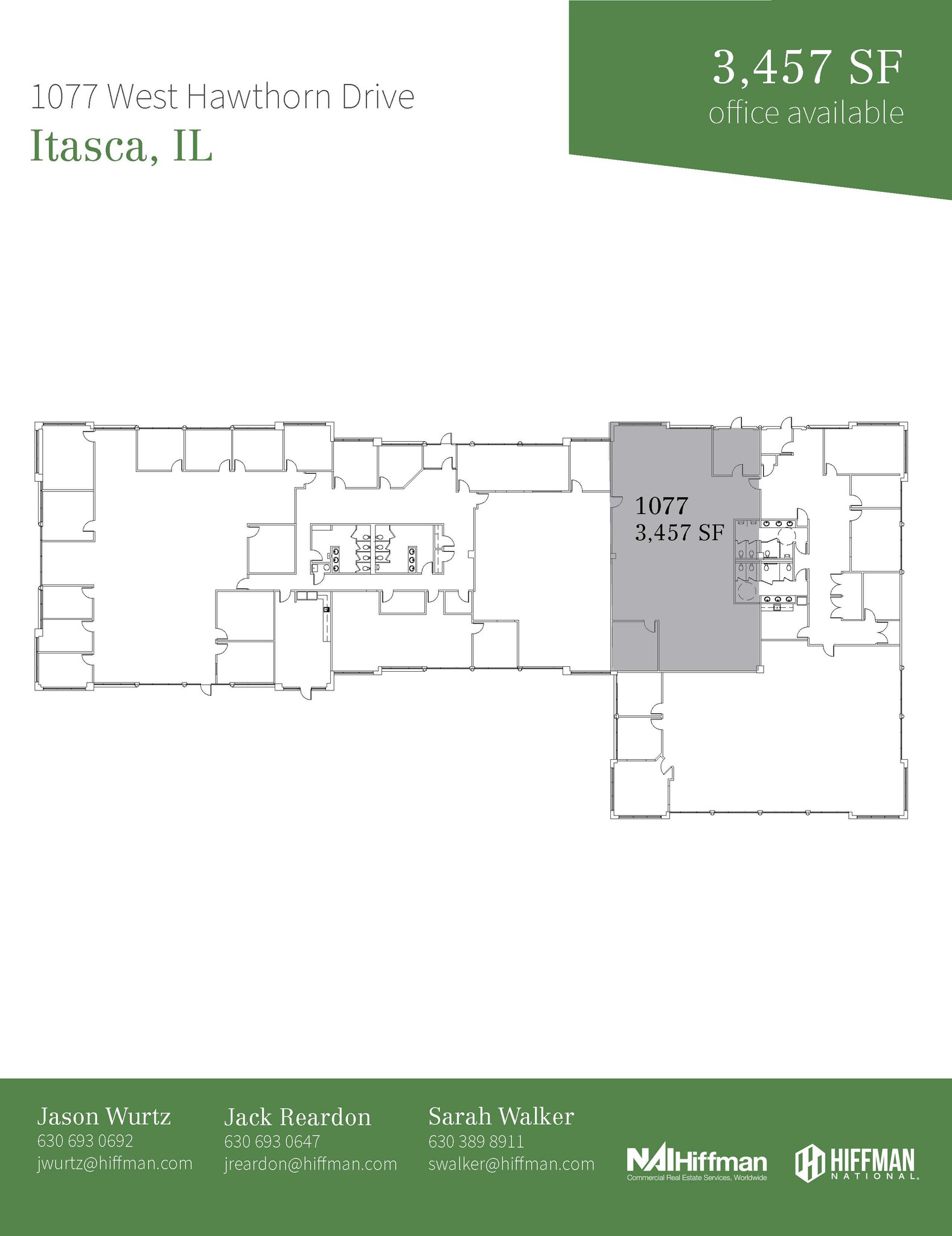 1091-1099 W Hawthorn Dr, Itasca, IL for lease Floor Plan- Image 1 of 1