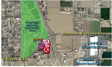 NEO Cajalco Expy, Perris, CA - aerial  map view