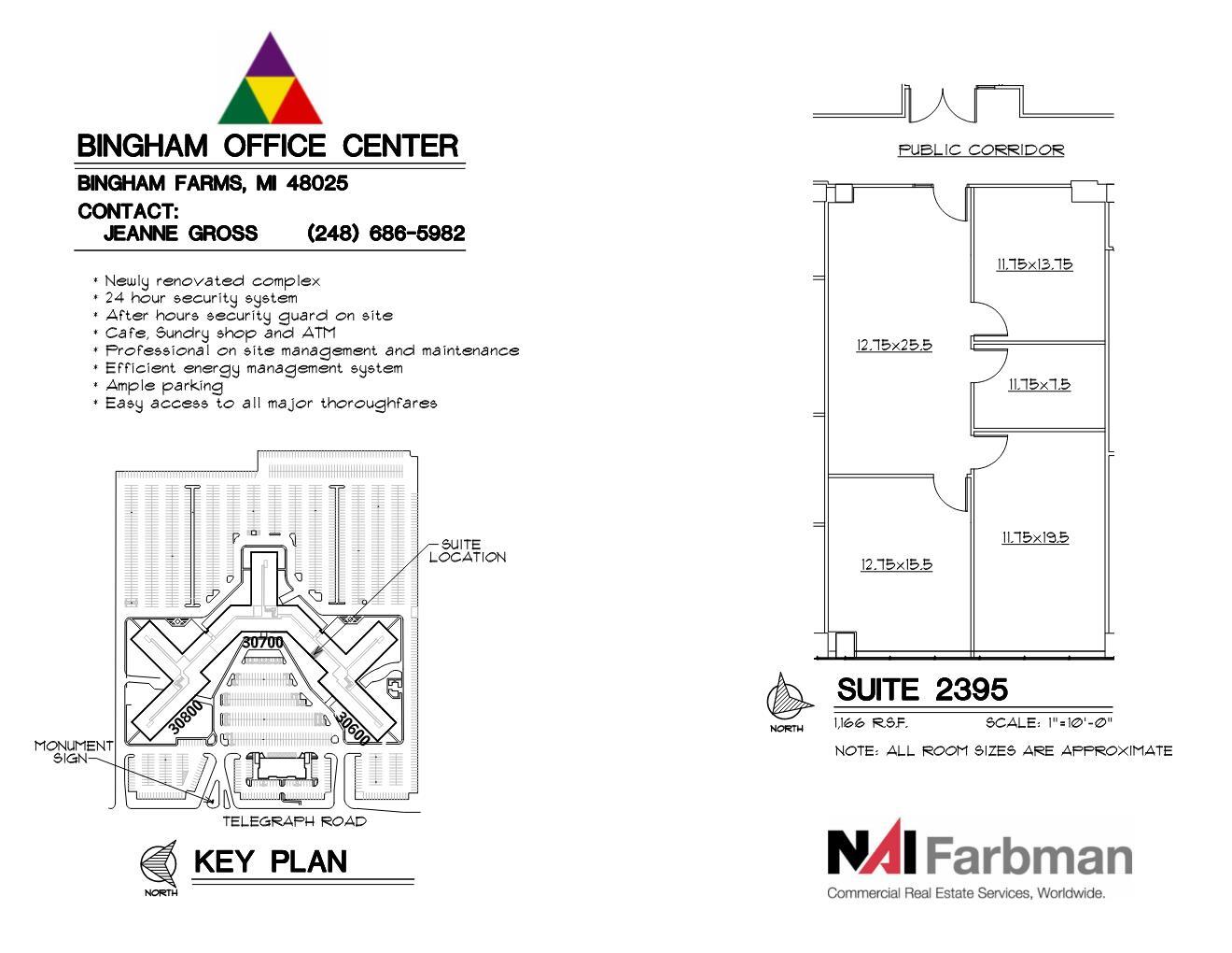 30600-30700 - 30800 Telegraph Rd, Bingham Farms, MI for lease Floor Plan- Image 1 of 1