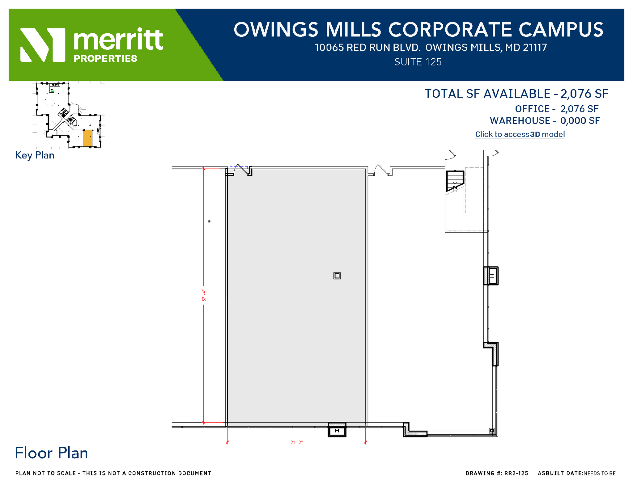 10045 Red Run Blvd, Owings Mills, MD for lease Floor Plan- Image 1 of 1