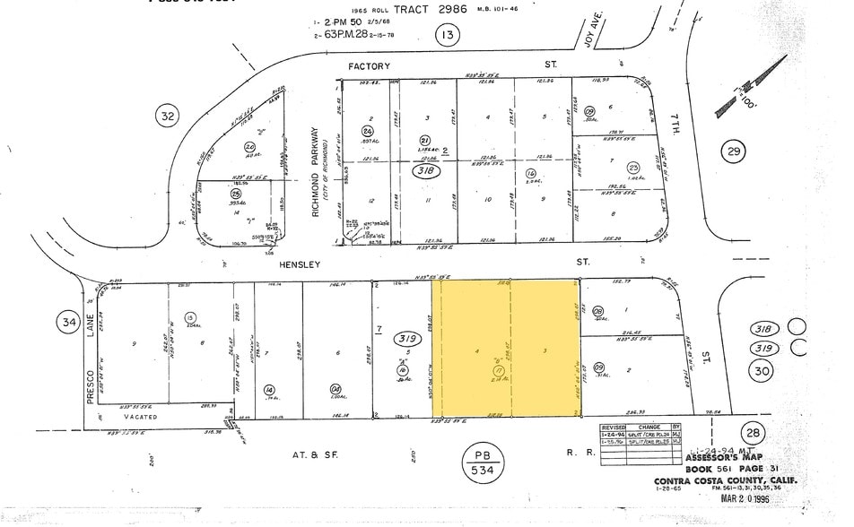 1060 Hensley St, Richmond, CA for lease - Plat Map - Image 3 of 14