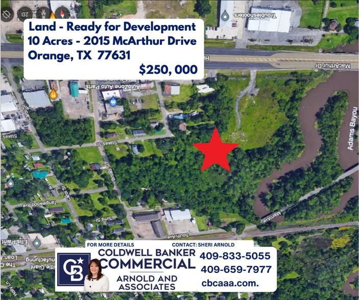 2015 Macarthur Dr, West Orange, Tx 77630 - 10 Acres Ready To Develop 