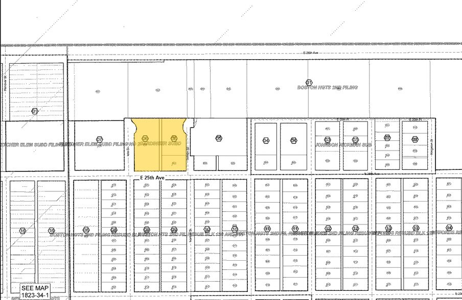 10605 E 25th Ave, Aurora, CO for lease - Plat Map - Image 2 of 6