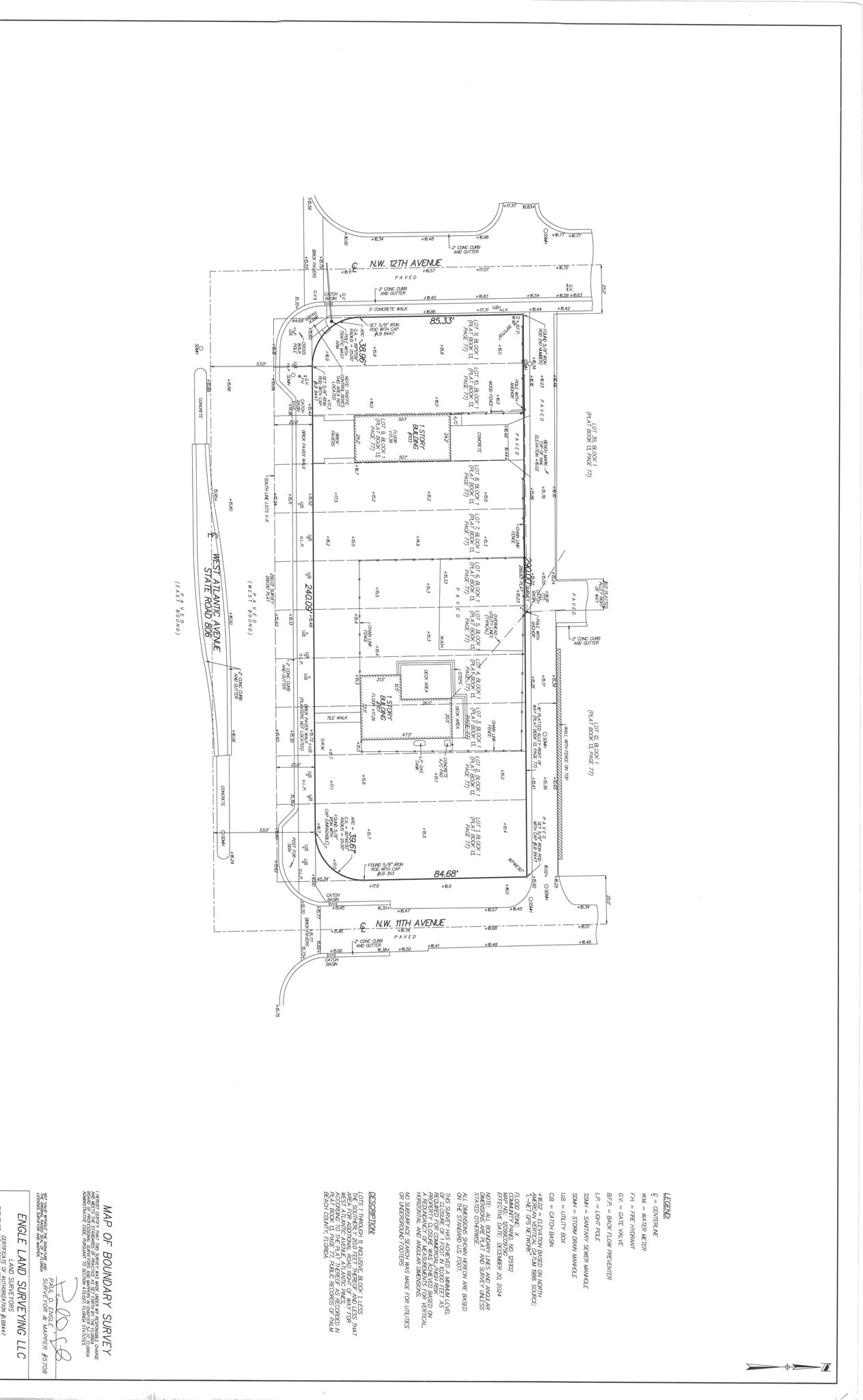 1107 Atlantic Ave, Delray Beach, FL for lease Site Plan- Image 1 of 2