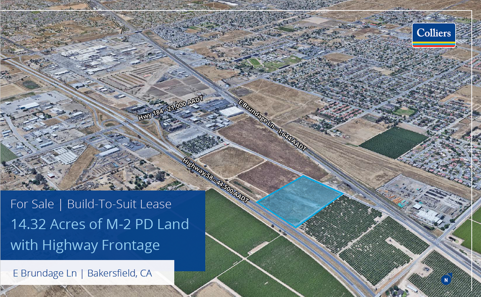 E. Brundage Lane & Vineland Road, Bakersfield, CA for sale - Primary Photo - Image 1 of 2