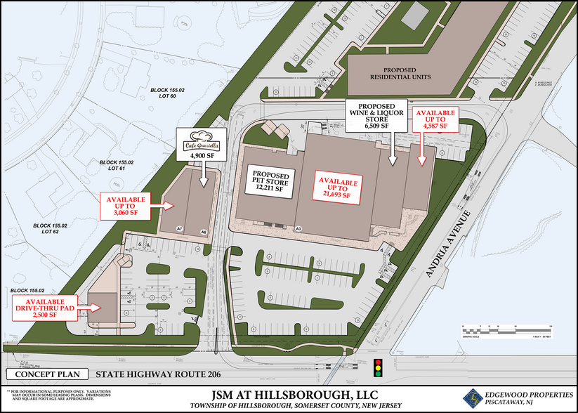 390 Route 206, Hillsborough, NJ for lease - Site Plan - Image 3 of 3