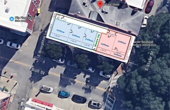 110-118 Bull St, Savannah, GA - AERIAL  map view - Image1