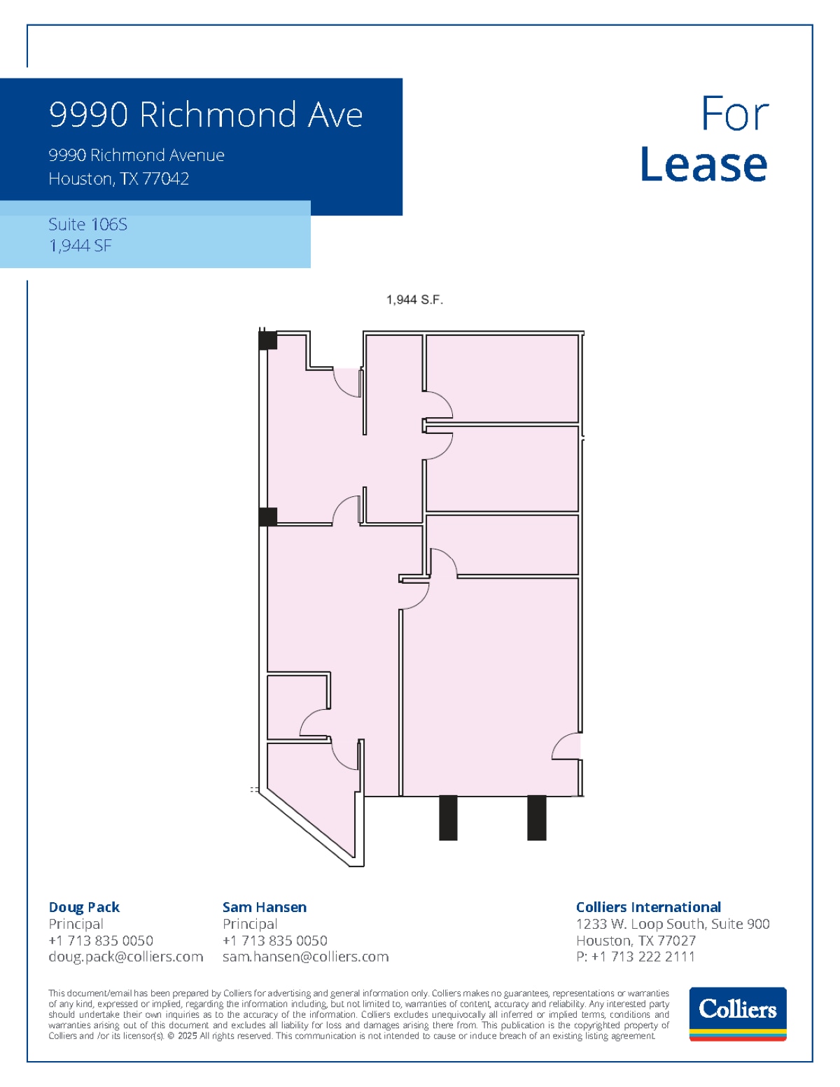 9990 Richmond Ave, Houston, TX for lease Floor Plan- Image 1 of 1