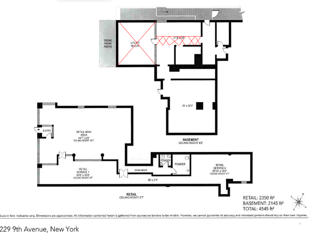 229-231 9th Ave, New York, NY for lease Floor Plan- Image 1 of 1