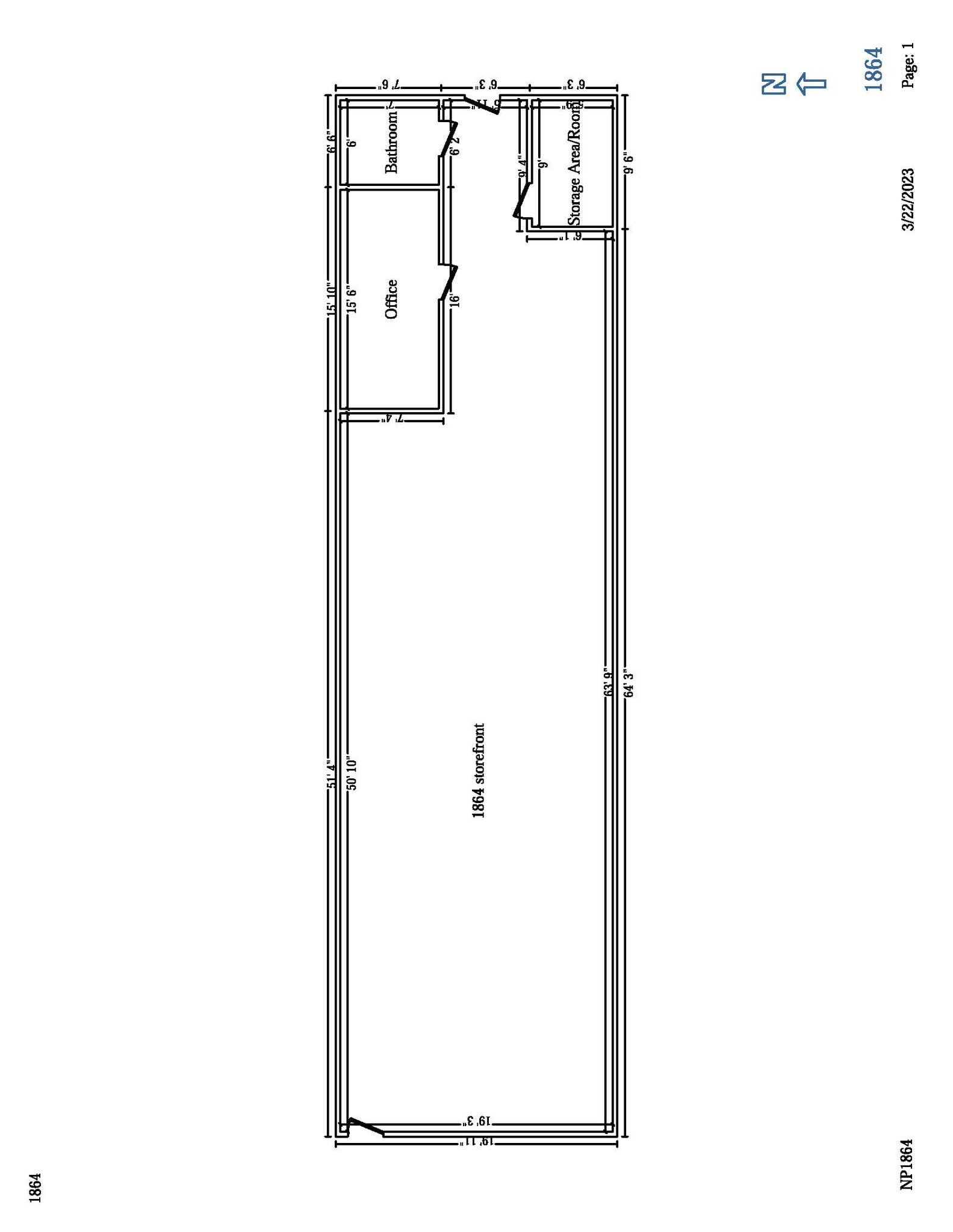1800-1864 Belvidere Rd, Grayslake, IL for lease Floor Plan- Image 1 of 1